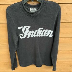 Indian motorcycle knitted sweater. Women’s medium